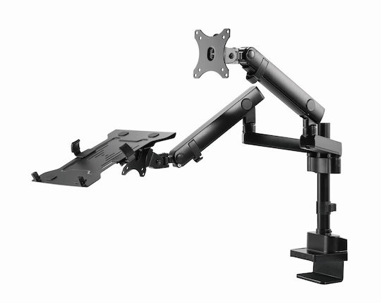 Gembird MA-DA3-02 Βάση Γραφείου Οθόνης έως 32" με Βραχίονα με θήκη φορητού υπολογιστή (πλήρης κίνηση)