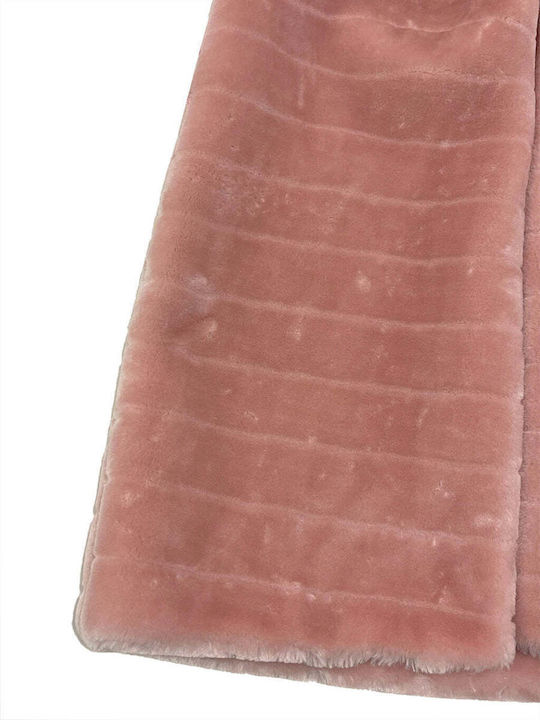 Vesta Scurtă Blană de damă Pink