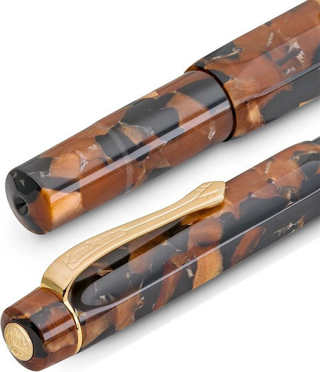 Kaweco Sport Stilou Foarte larg Maro cu Roșu Cerneală