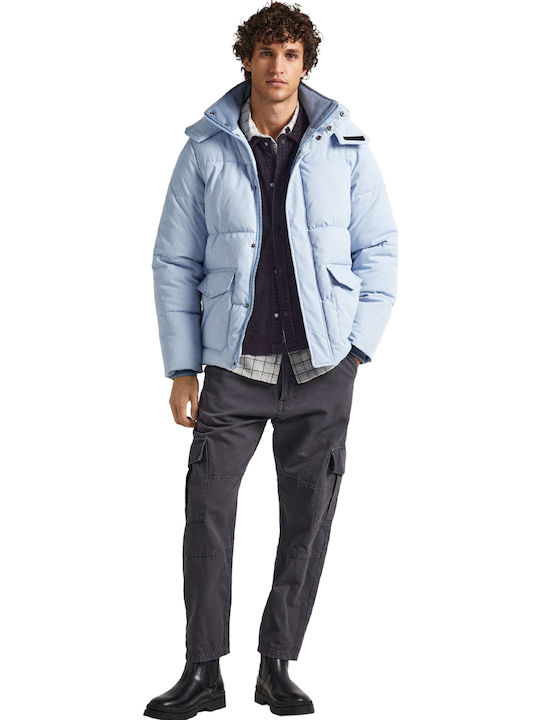 Winter Jacket Puffer Bleach Blue