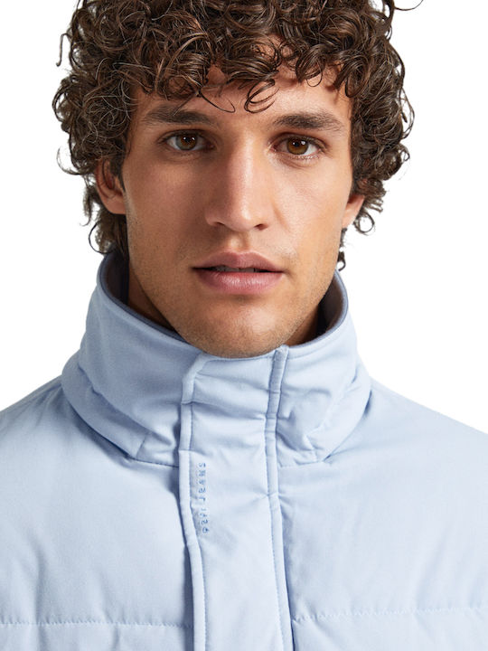 Winter Jacket Puffer Bleach Blue
