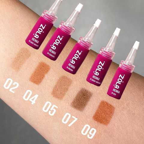Zola Βαφή Χέννα για Φρύδια 07 Ebony Brown