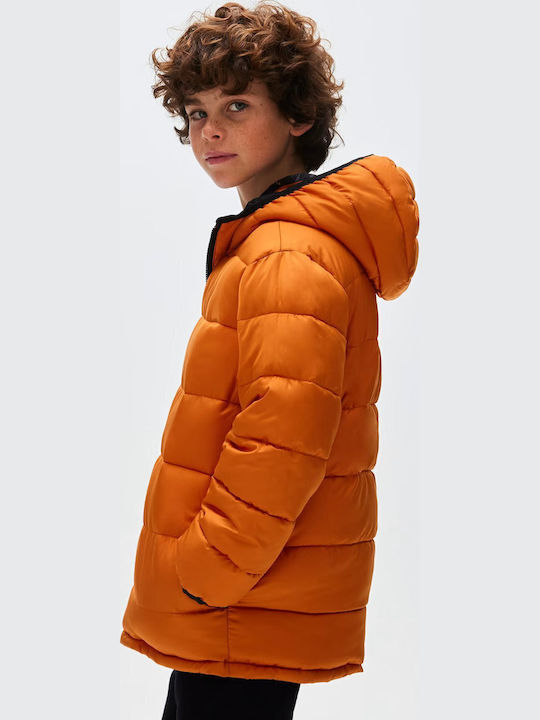 Kids' Casual Jacket Short with Hood Orange