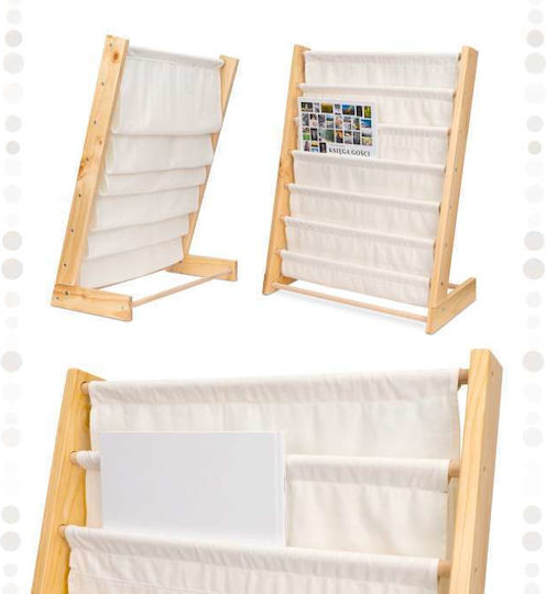 Bibliotecă pardoseală Lemn Alb 79x30x62.5cm