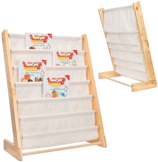 Bibliotecă pardoseală Lemn Alb 79x30x62.5cm