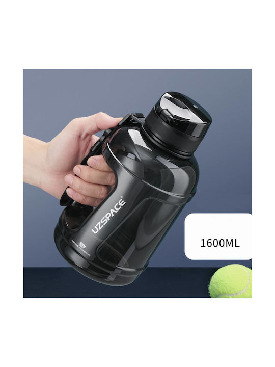 Uzspace Παγούρι 1600ml Μαύρο
