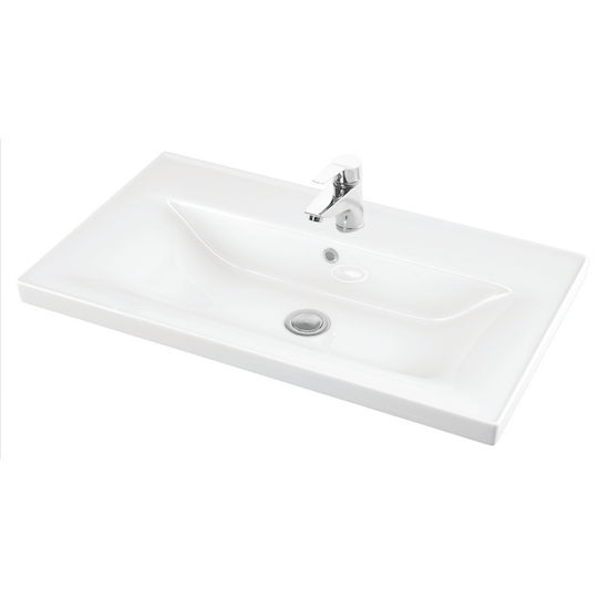 Martin Set Blat cu Lavoar, Oglindă & Coloană L97xW44xH83cm Cement