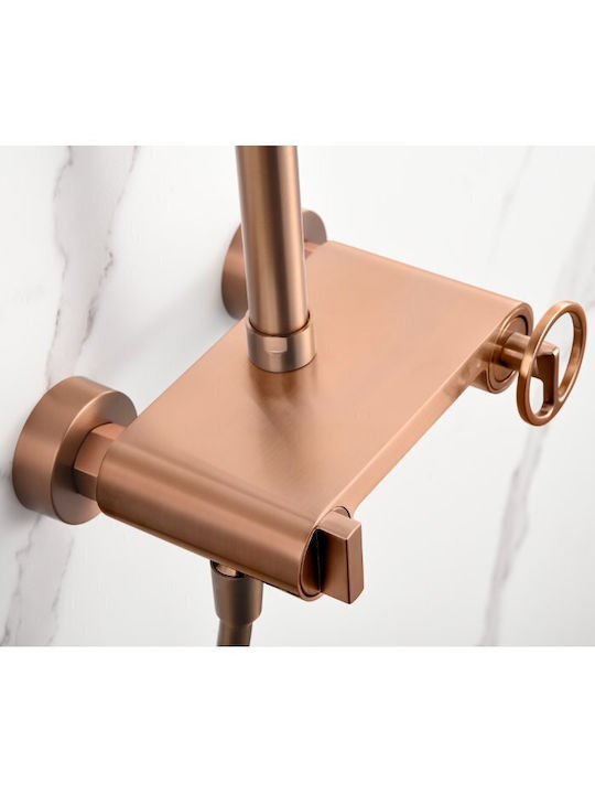 Imex Duschsäule mit Armatur Rosa