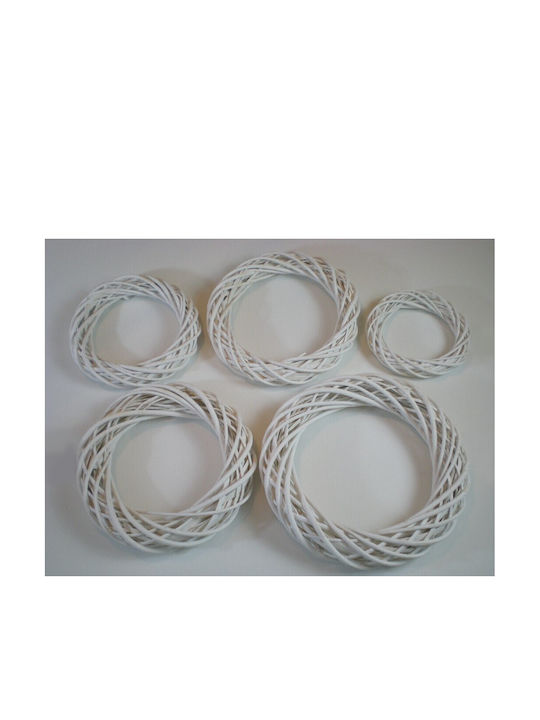Christmas Wooden Decorative Wreath 50cm Bamboo