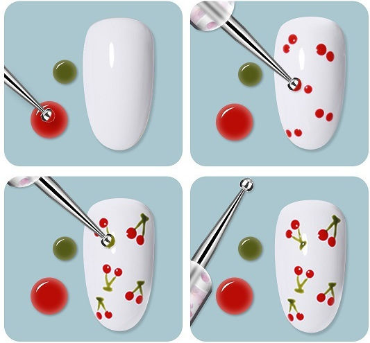 Set Nail Brushes Nail Art