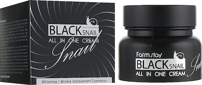 Farm Stay Black Snail Κρέμα Προσώπου για Ενυδάτωση με Έκκριμα Σαλιγκαριού 100ml