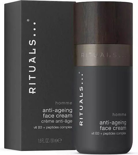 Rituals Homme - Anti-Ageing Αντιγηραντική Ανδρική Κρέμα Προσώπου με Νιασιναμίδη & Πεπτίδια 50ml