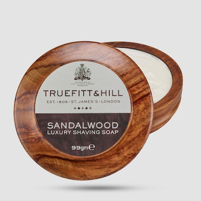 Truefitt & Hill Sandalwood Luxury Săpun de Bărbierit în bol de lemn 99gr