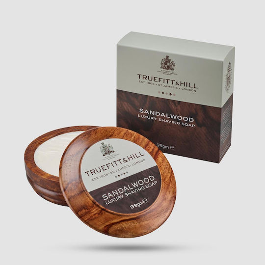 Truefitt & Hill Sandalwood Luxury Seife Rasieren in Holzschüssel 99gr