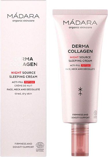 Madara Derma Crema de fata Anti-îmbătrânire și Tonifiere de Noapte cu Colagen și Peptide 70ml