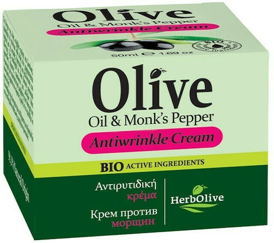 Madis Herbolive Olive Oil & Monk's Pepper Creme Gesicht mit Aloe Vera 50ml