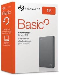 Seagate Basic USB 3.0 / USB 2.0 External 2.5" HDD 1.0TB Black
