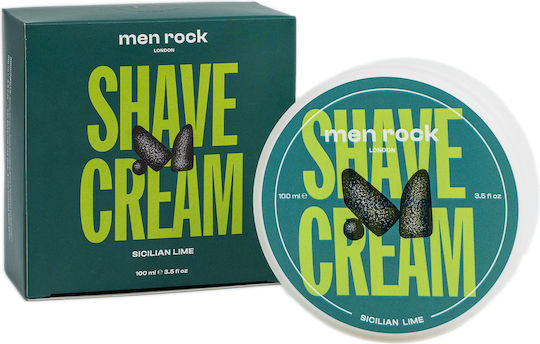Men Rock Shave Cream Sicilian Lime Κρέμα Ξυρίσματος 100ml