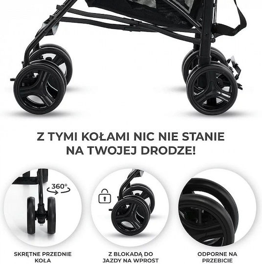 Kinderkraft Tik Количка с дръжка Сив 6.5кг