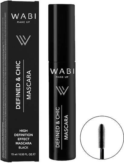 Wabi Beauty Defined & Chic Mascara Black 15ml