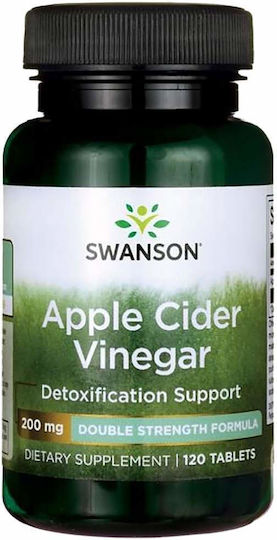 Swanson Apple Cider Vinegar 200mg Special Food Supplement 120 Tablets