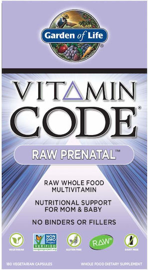Vitamin Code Raw Prenatal 180 Capsule Pe Bază De Plante