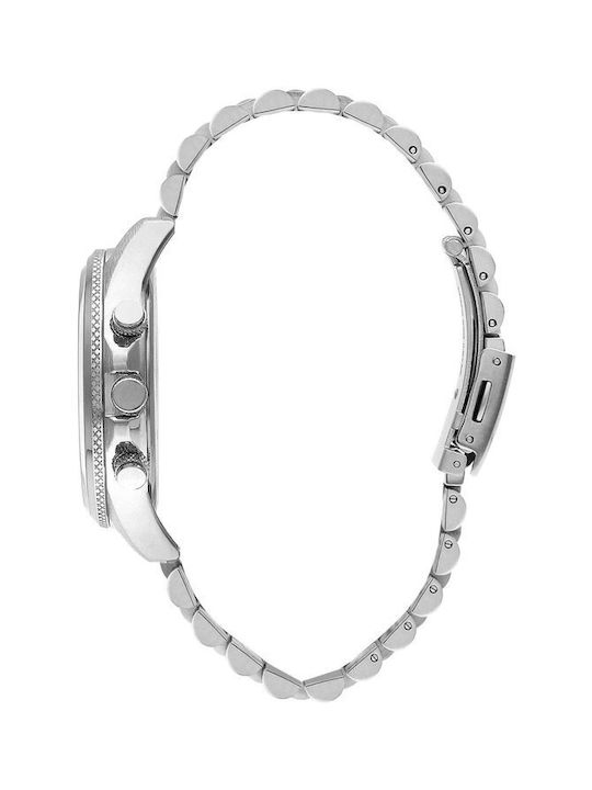 Lee Cooper Bracelet Часовник Батерия с сребърен Метална Гривна