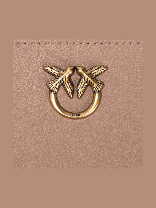 Large Leather Women's Wallet Classic Beige