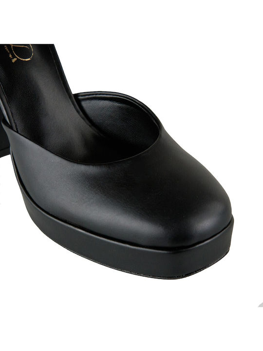 Black Heels with Strap