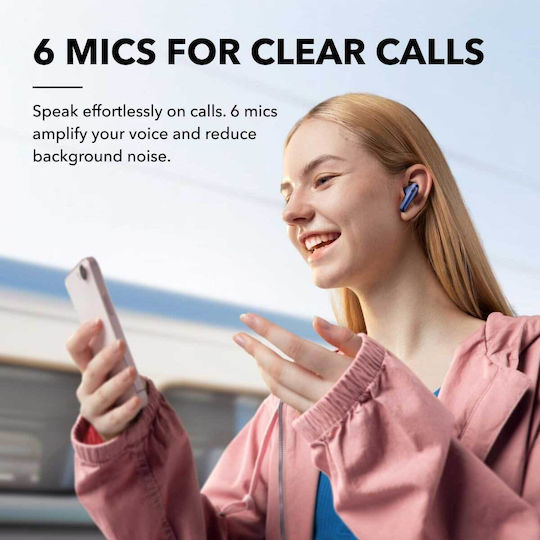 Soundcore by Anker Liberty 4 NC In-ear Bluetooth Handsfree Earphones with Sweat Resistance and Charging Case Navy Blue