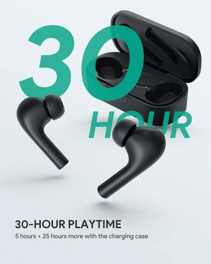 Aukey EP-T21 Move In-ear Bluetooth Handsfree Ακουστικά με Θήκη Φόρτισης Μαύρα