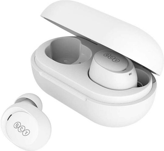 QCY Arcbuds Lite T27 Bluetooth-Freisprecheinrichtung Kopfhörer mit Schweißresistenz und Ladeetui Weiß