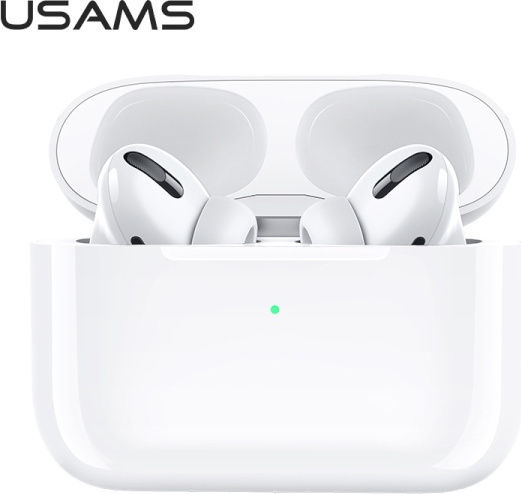Usams US-YM001 In-ear Bluetooth Handsfree Earphones with Charging Case White