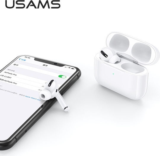 Usams US-YM001 In-ear Bluetooth Handsfree Earphones with Charging Case White