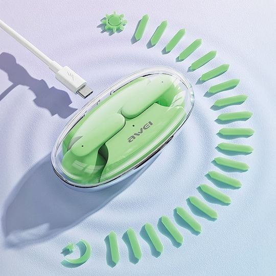 Awei T85 Earbud Bluetooth Handsfree Căști cu Carcasă de Încărcare Portocaliu