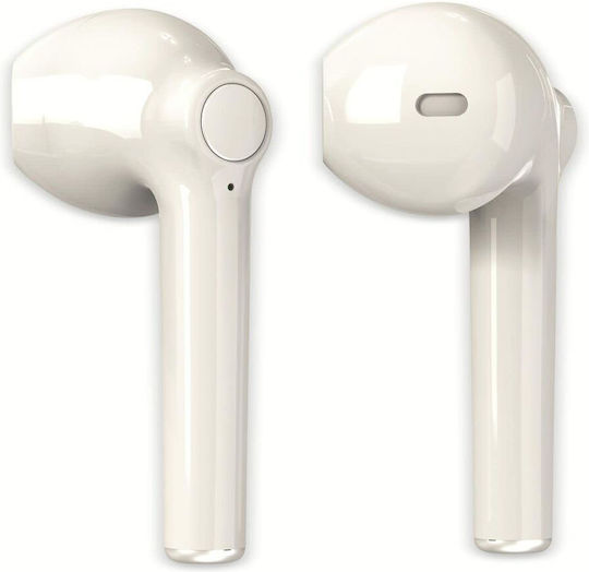 Denver TWE-39 In-Ear Bluetooth-Freisprecheinrichtung Kopfhörer mit Ladeetui Weiß