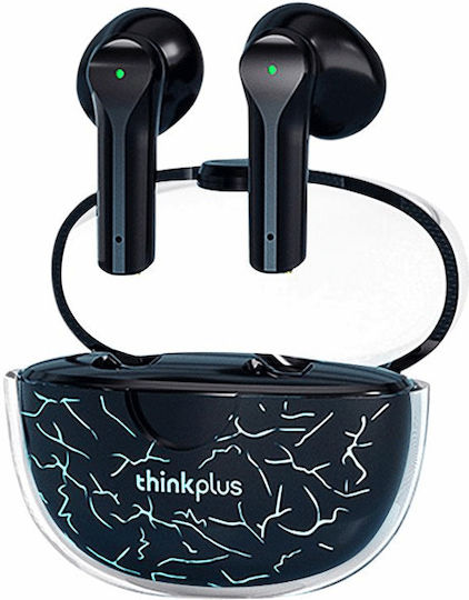 Lenovo XT95 Pro Earbud Bluetooth Handsfree Ακουστικά με Αντοχή στον Ιδρώτα και Θήκη Φόρτισης Μαύρα
