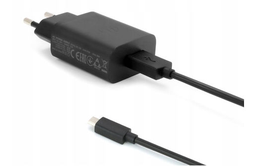 Motorola Încărcător cu Port USB-A și Cablu USB-C 20W Negruς (TurboPower)