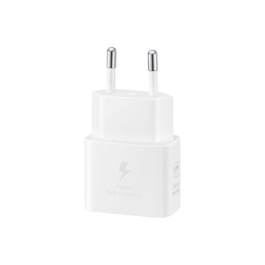 Samsung Charger Without Cable GaN with USB-C Port 25W Power Delivery Whites (EP-T2510N)