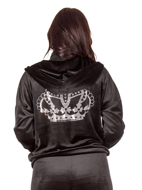 Set de Trening Catifea Negru SET-23-0150 (BLK)