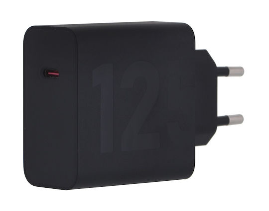 Motorola Φορτιστής GaN με Θύρα USB-C και Καλώδιο USB-C 125W Μαύρος (TurboPower Travel)