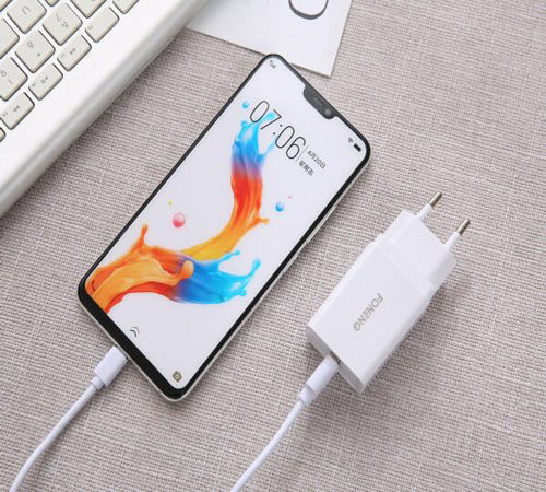 Foneng с USB-A порт и кабел USB-C Бял (K300T)