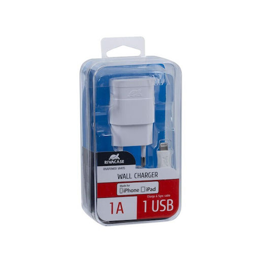 Rivacase Ladegerät und Kabel Blitzschlag Weißs (VA4115 WD2)