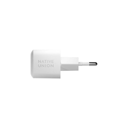Native Union Зарядно без кабел GaN с USB-C порт 30W Power Delivery Бял (05CHA0158)