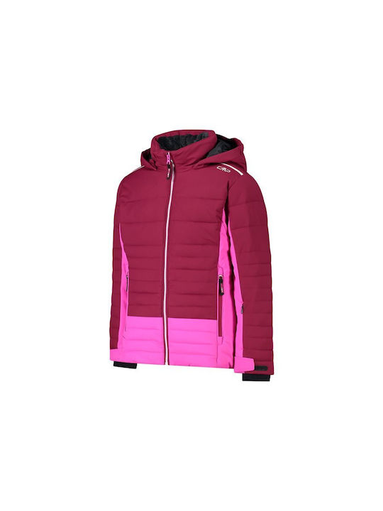 Kids Casual Short Coat with Hood Pink