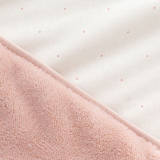 Bemini Blanket Cot Cotton Pink Ecru 100x140cm