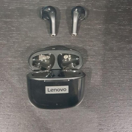 Lenovo LP40 Pro Earbud Bluetooth Handsfree Earphones with Sweat Resistance and Charging Case Black