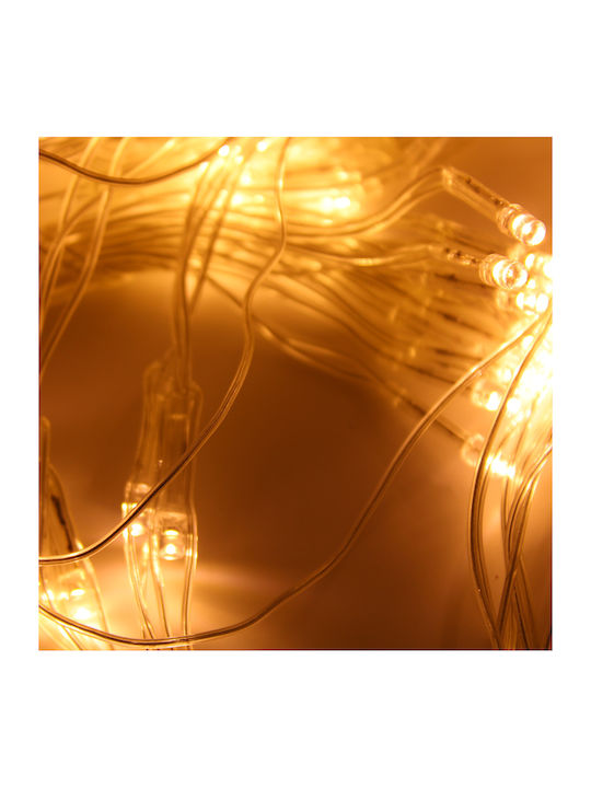 100 Lights LED 1m. Warm White type Net 1pcs