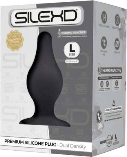 SilexD Model 2 Anal Plug Large Black 10.2cm