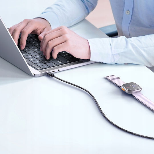 Mcdodo Braided USB 2.0 Cable USB-C male - USB-C 100W PD Μαύρο 1m CA-3670